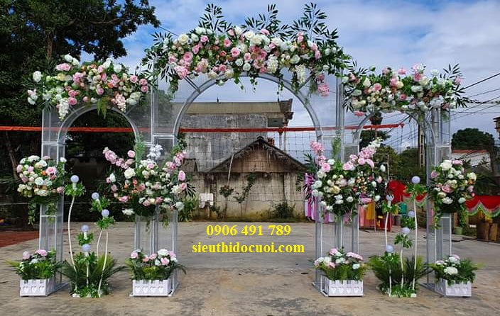 Cổng hoa cưới 3d