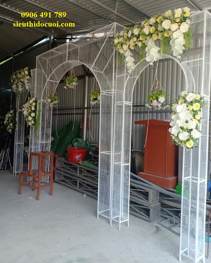 Cổng hoa cưới 3d